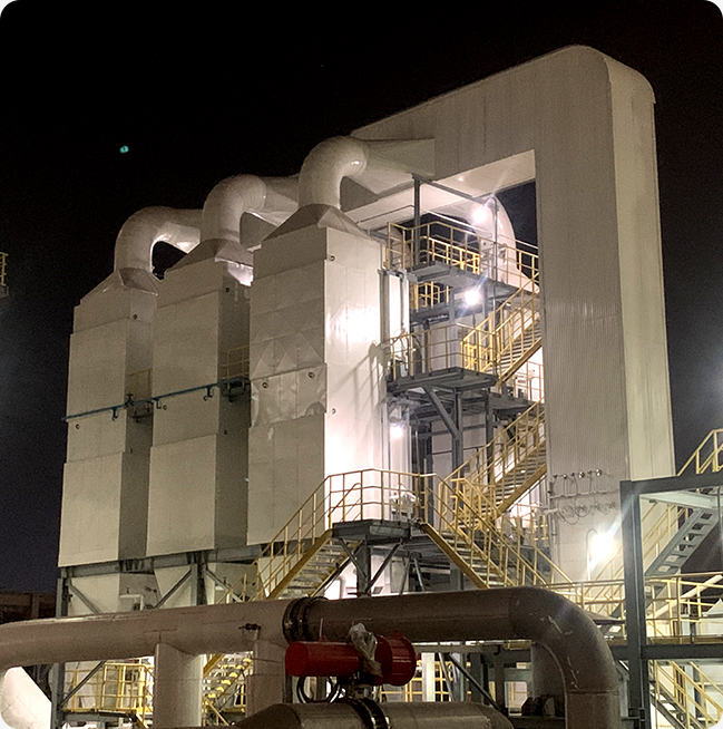 Dust collector in chemical plants